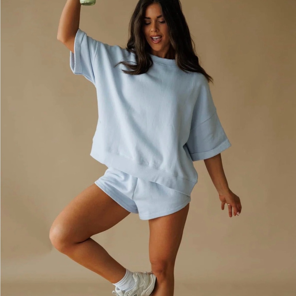 Lane 201 light blue sweatshorts